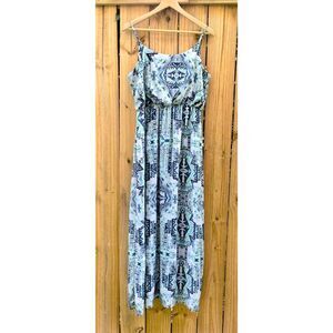 Women's One Clothing Aztec Print Maxi Dress (Size: Large)